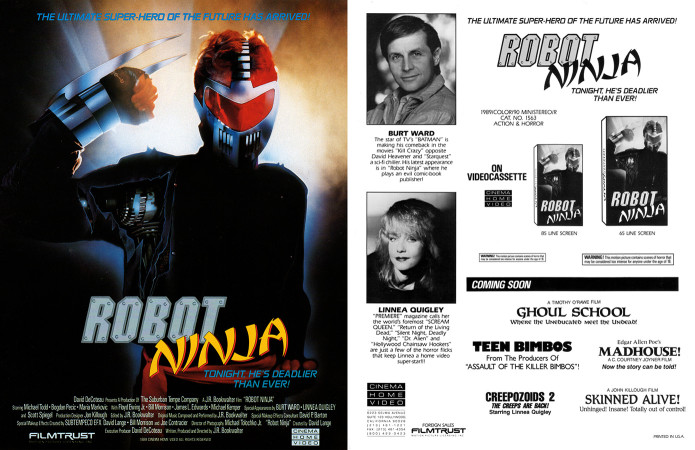 Robot Ninja (1989) - Trade Ad